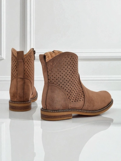 Royalfashion Дамски ажурни боти Toffas