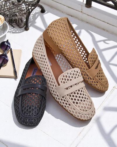 Бежови мокасини Royalfashion Primavera Aelia от плат с бадемов нос