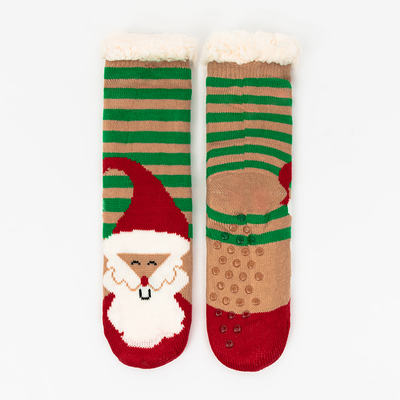Damskie skarpetki ze świątecznym wzorem - Bielizna