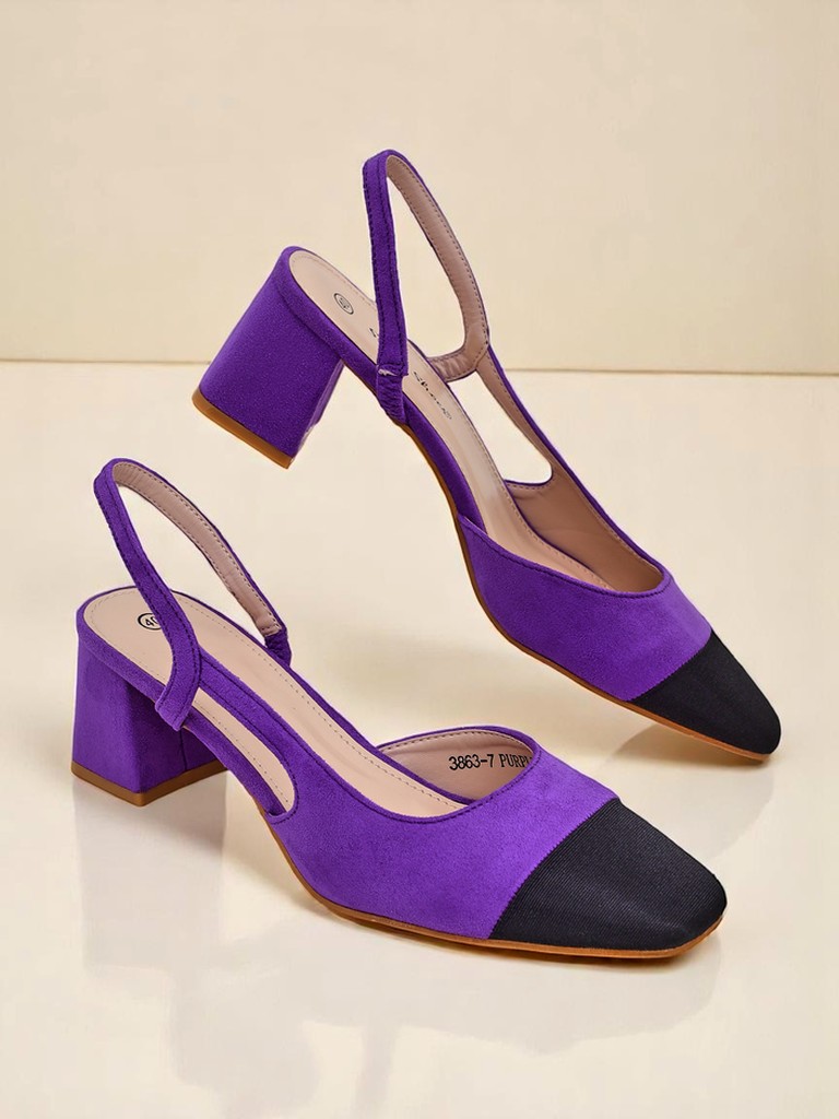 Royalfashion Дамски обувки на нисък ток с декоративен нос Eleganzo