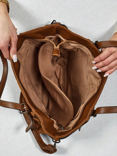 Дамска чанта shopper еко велур Daville