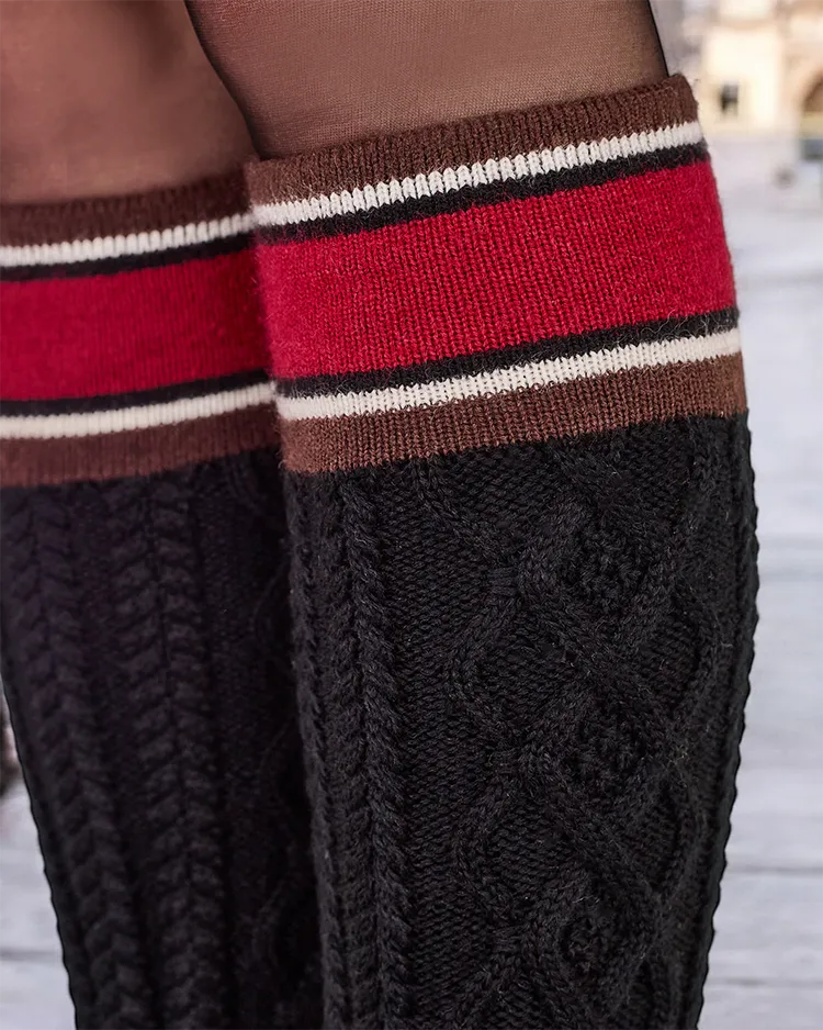 Дамски зимни ботуши Royalfashion в стил сноубутс с горната част на чорап Kokumi