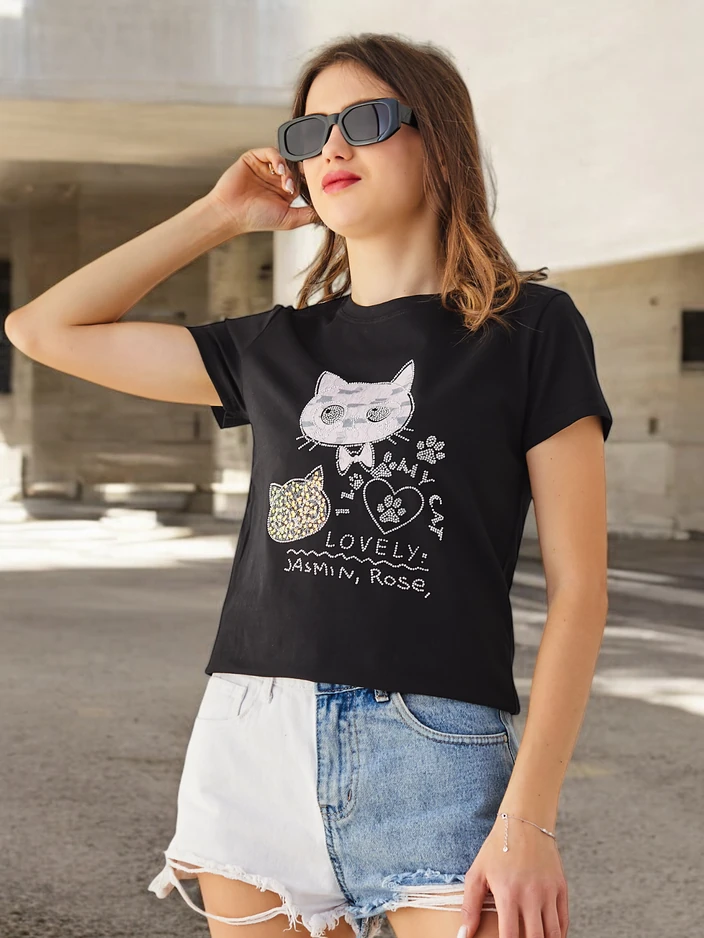 Royalfashion Жена памучна блуза