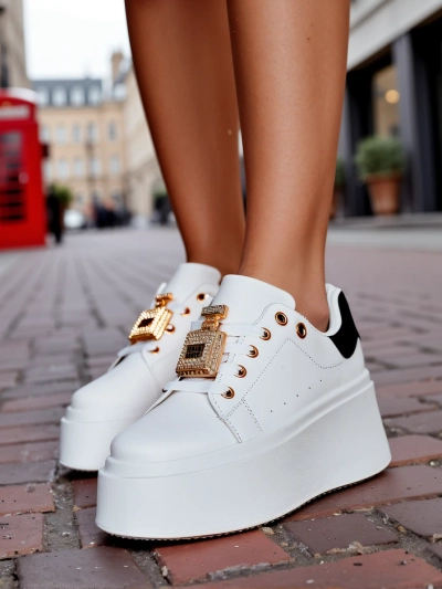 Royalfashion Дамски спортни маратонки на платформа Oviger