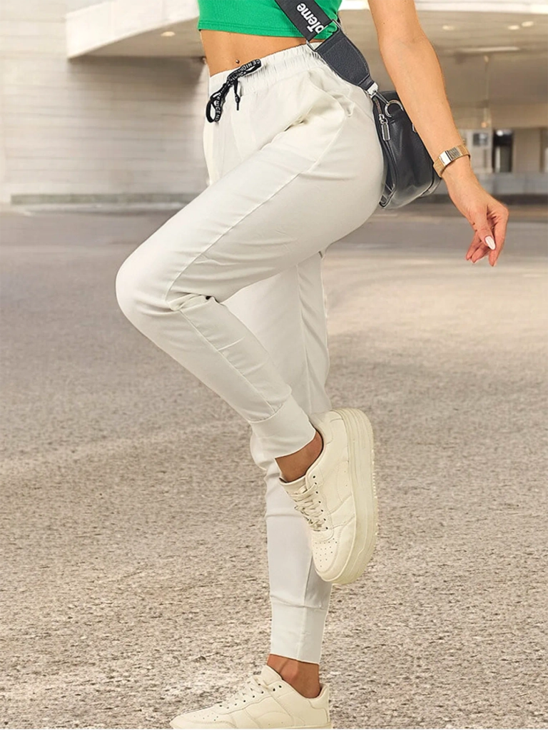 Royalfashion Дамски прави панталони от плат