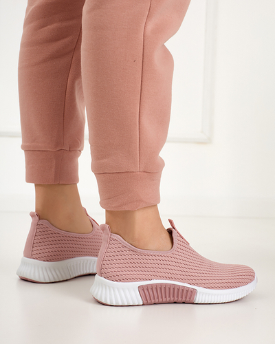 Różowe damskie wsuwane buty sportowe Banila - Obuwie