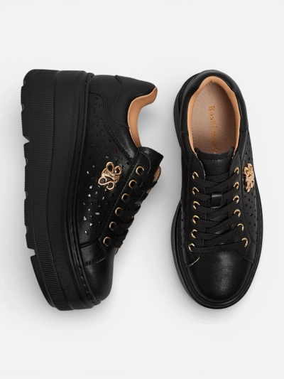 Ажурни дамски спортни сникърси от естествена кожа Atelle