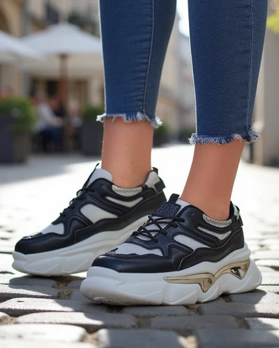 Женски маратонки Royalfashion на по-дебела подметка Lesalli