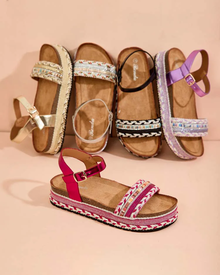 Royalfashion Дамски сандали с бродерия Mussir