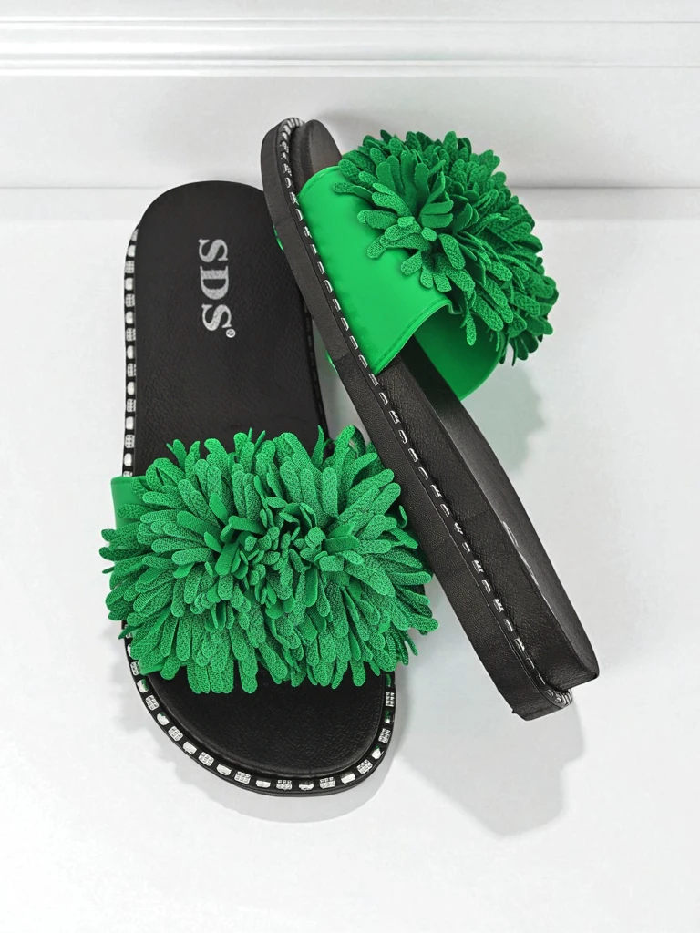 Royalfashion Дамски чехли на плоска подметка Flora Blide