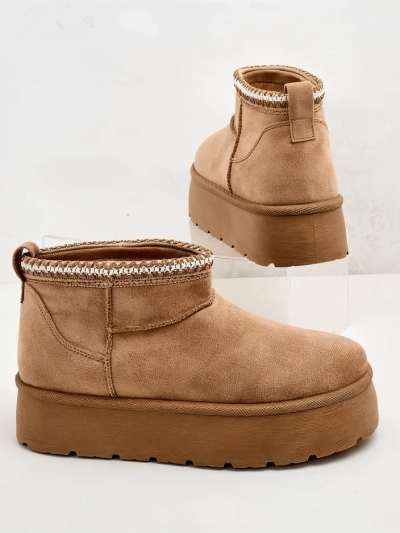 Royalfashion Дамски къси ботуши a'la snow boots Xoalla
