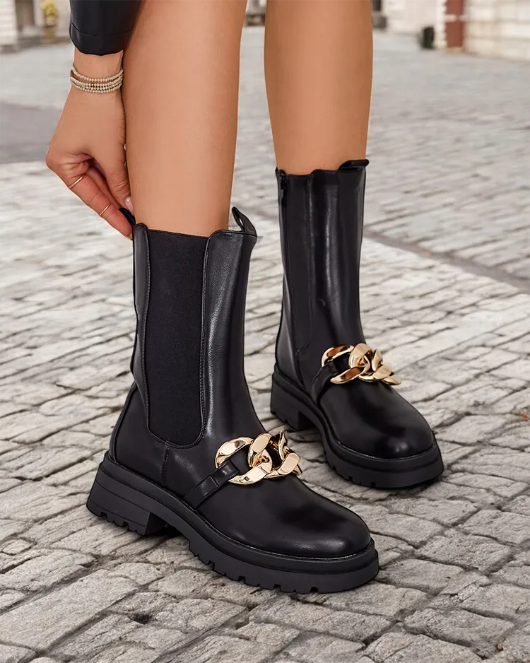 Дамски високи ботуши на Royalfashion модел Romur