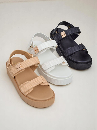 Дамски сандали на платформа Royalfashion Бежови Lavinia – удобно лято