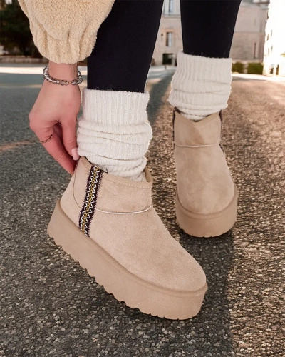 Royalfashion Къси снежни ботуши за жени Haluzi