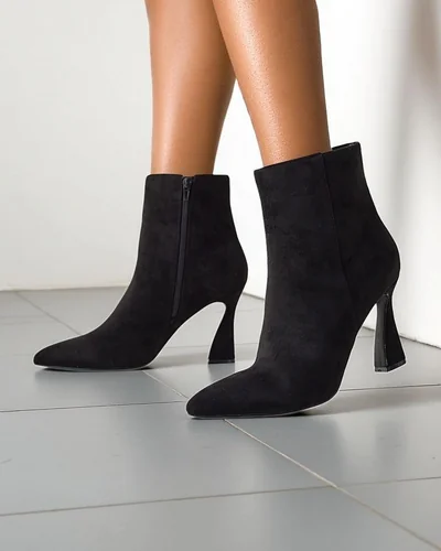 Роялфешън Женски стилетни чизми до глезена Дипез