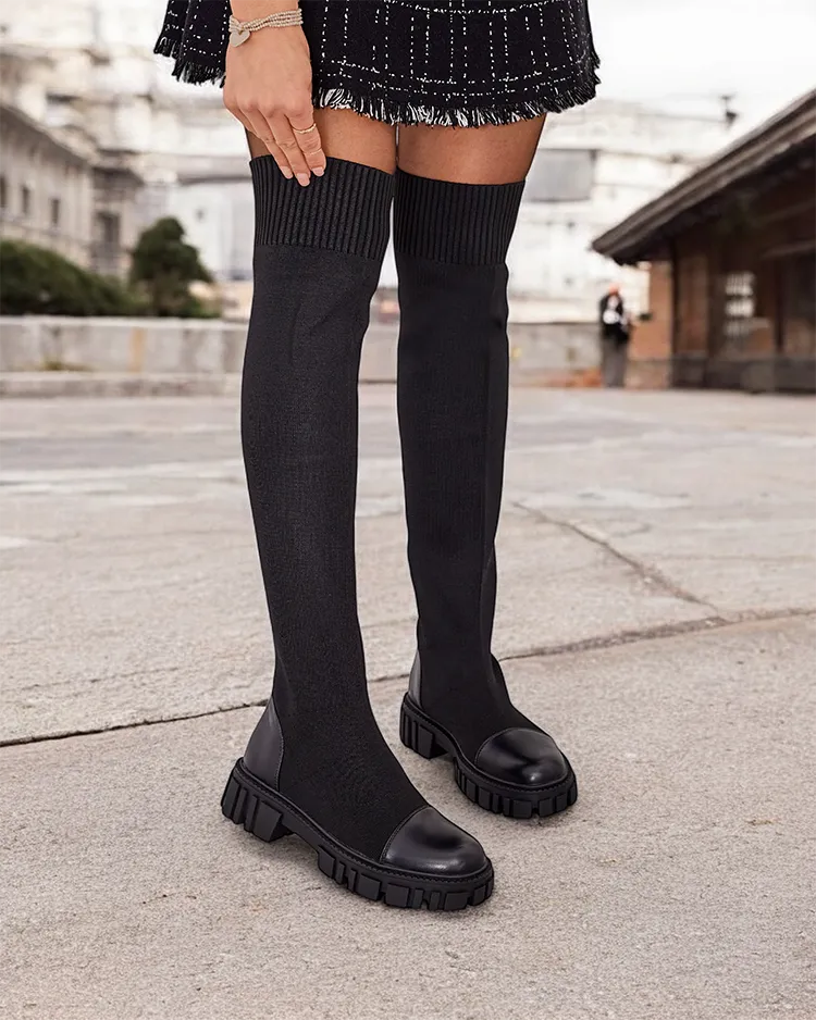 Дамски ботуши Royalfashion Bison със слип-он модел