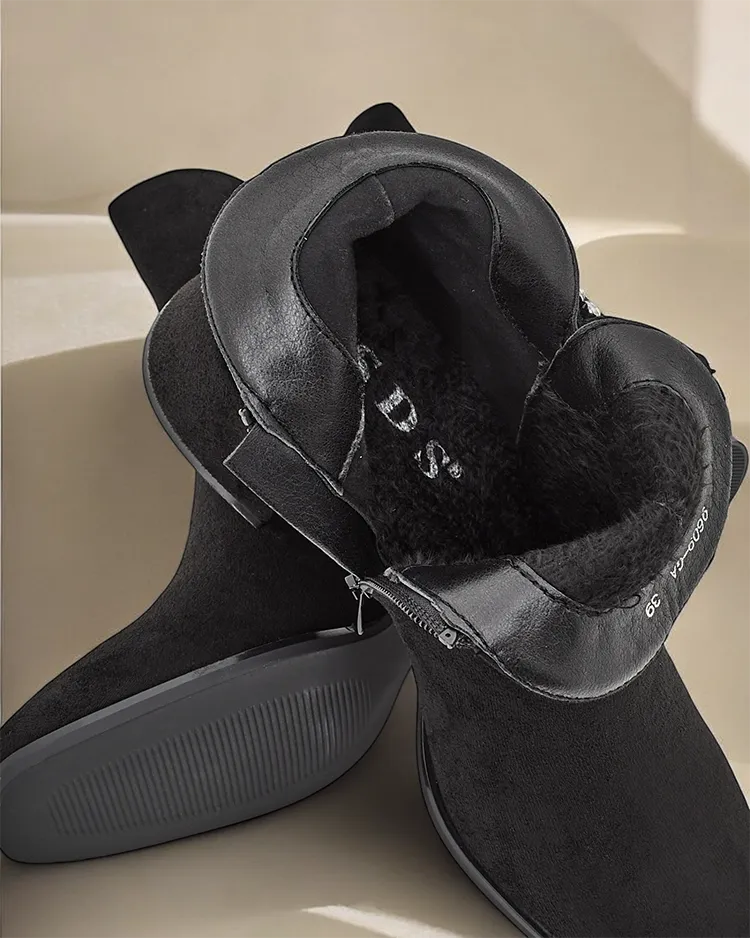 Дамски гръбкни боти с нисък ток Royalfashion Vetti