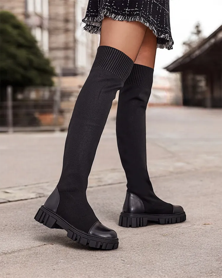 Дамски ботуши Royalfashion Bison със слип-он модел