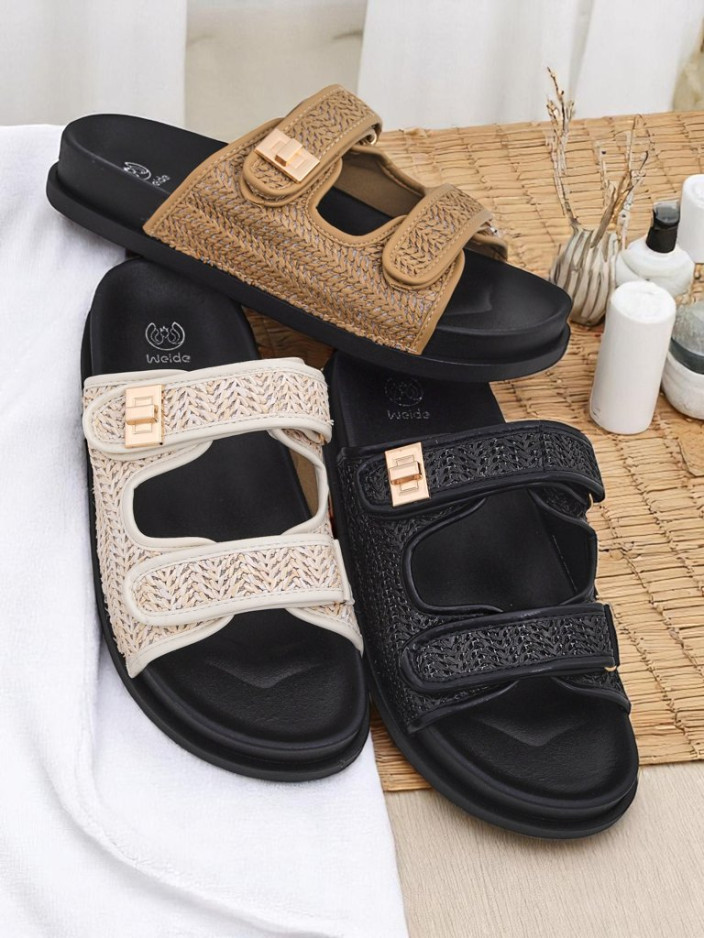 Royalfashion Дамски чехли с плитка Delibeli