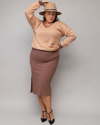 Royalfashion Ежедневен дамски комплект в кафяво