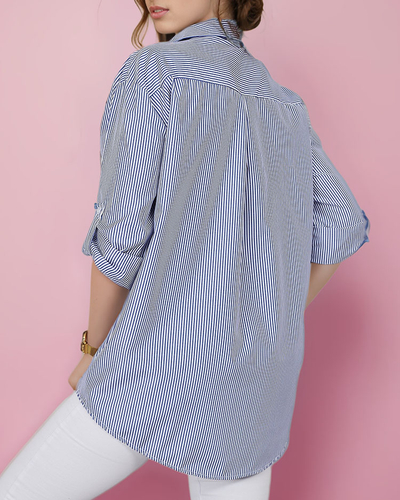 Royalfashion Дамска раирана риза