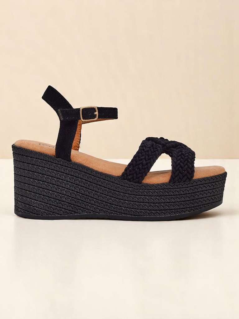 Royalfashion Дамски сандали на платформа, сплетени Sunny Day