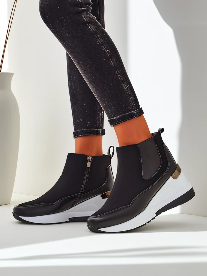 Женски ботуши на скрит ток Royalfashion Zafico