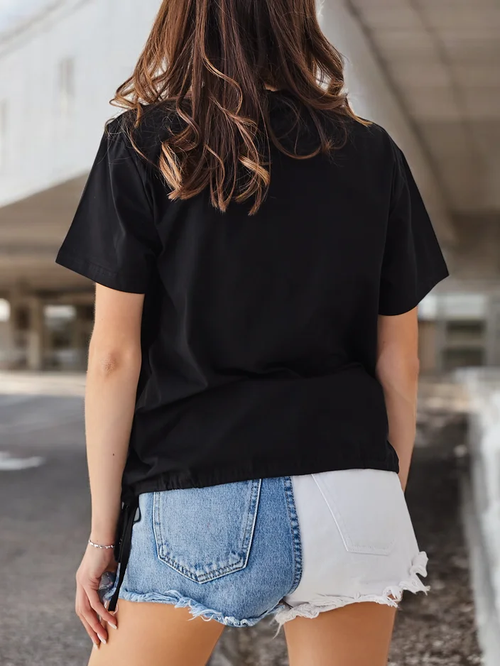 Royalfashion Дамска памучна блуза с надпис