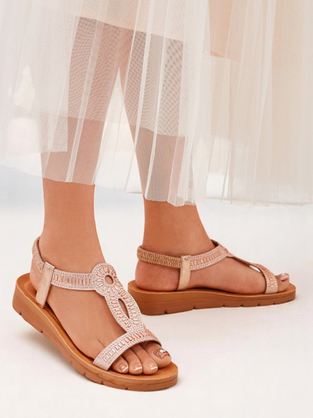 Royalfashion Дамски сандали с декоративни каишки Ava Shine