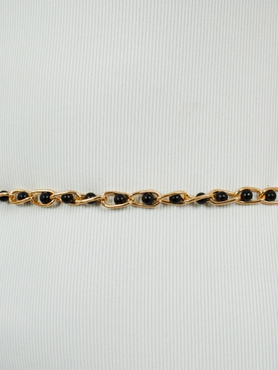 Royalfashion Женски метален колан с перли