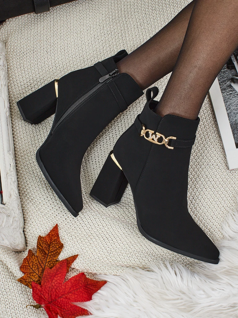 Дамски еко велурени боти на ток Ostirena