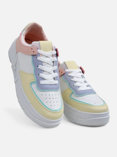 Дамски сникърси Elektra Pastello - многоцветни еко кожа пролет