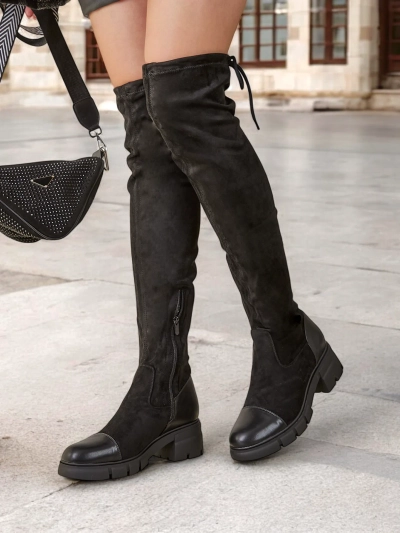 Дамски боти над коляното Royalfashion Sewio