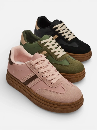 Дамски Кецове Luna Черни Екологични Ежедневни за Пролетта