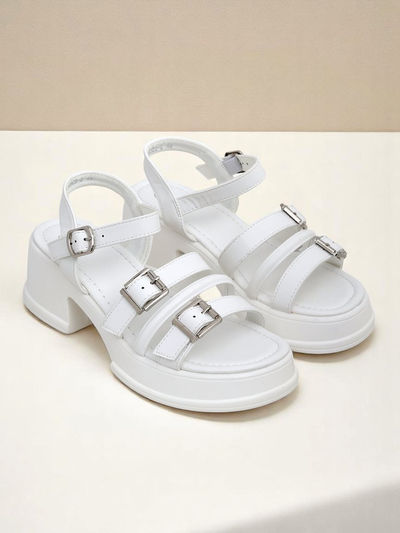 Royalfashion Дамски сандали с нисък дебел ток Otteze