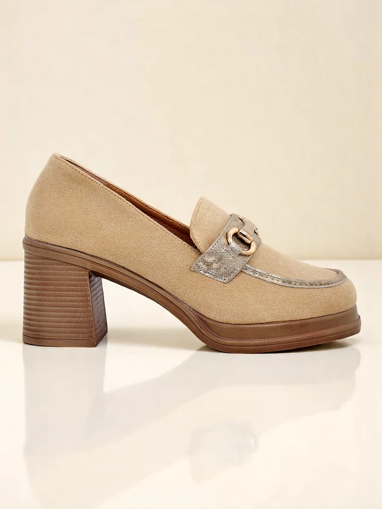 Royalfashion дамски лофери с масивен ток Apareus