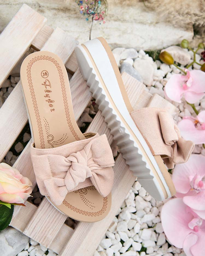 Royalfashion Дамски джапанки с панделка Erinner