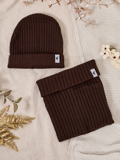 Зимен комплект Royalfashion универсален - шапка с грълогрейка