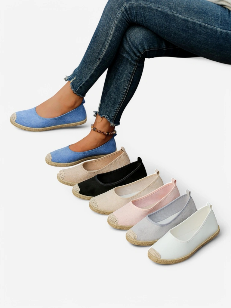 Royalfashion Женски еко велур еспадрили Aroles