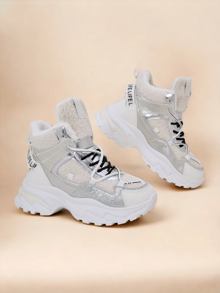 Royalfashion Дамски маратонки с топло подплънка Pieco