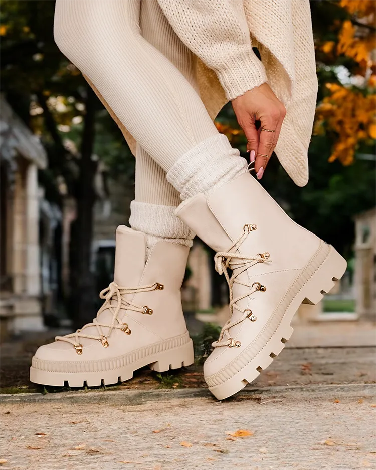 Ройалфешън Дамски ботуши за сняг с връзки Lorii