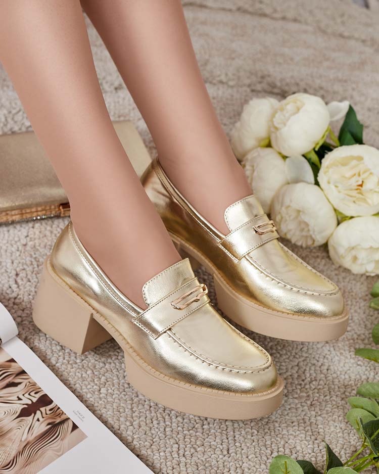 Royalfashion Дамски мокасини на ток Ralbali