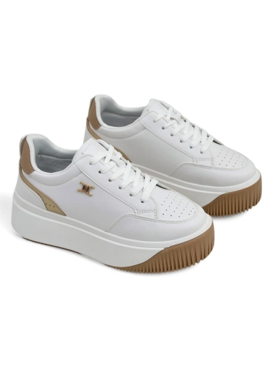 Дамски сникърси Arianna Bianco на платформа от екологична кожа 5 см