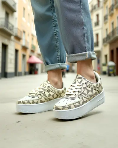 Royalfashion Дамски спортни обувки с принт Ozofio