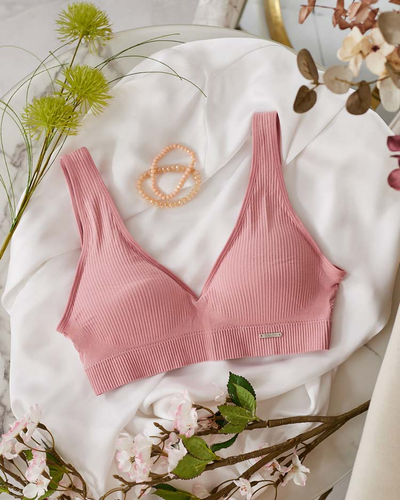 Royalfashion Дамски спортен сутиен с ребра