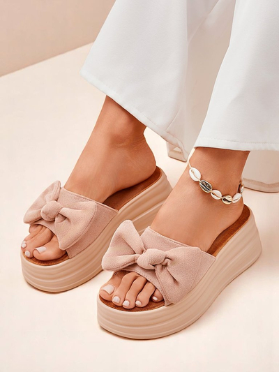 Royalfashion Дамски чехли на платформа Givan