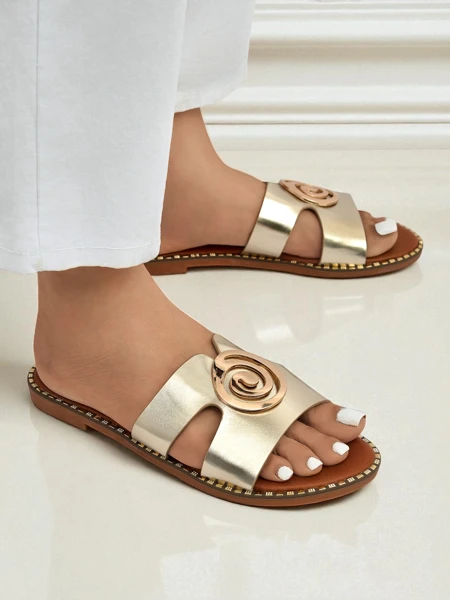 Royalfashion Дамски чехли с равна подметка Glam Bliss