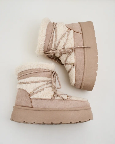 Royalfashion Дамски ботуши за сняг с дантела Evonie