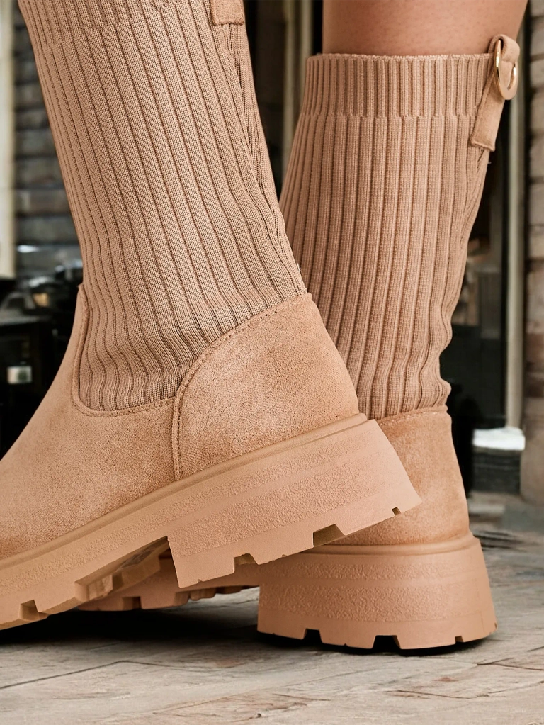 Роялфешън Дамски боти без връзки Derette