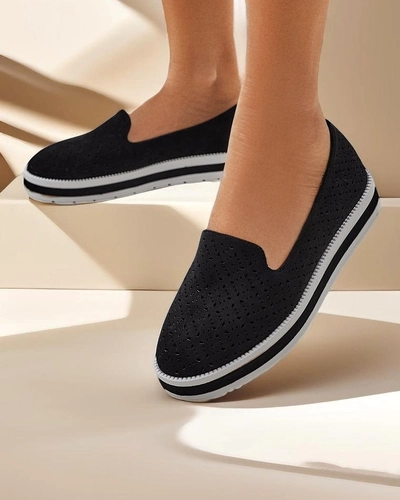 Royalfashion Жени перфориран лофери Cerrole